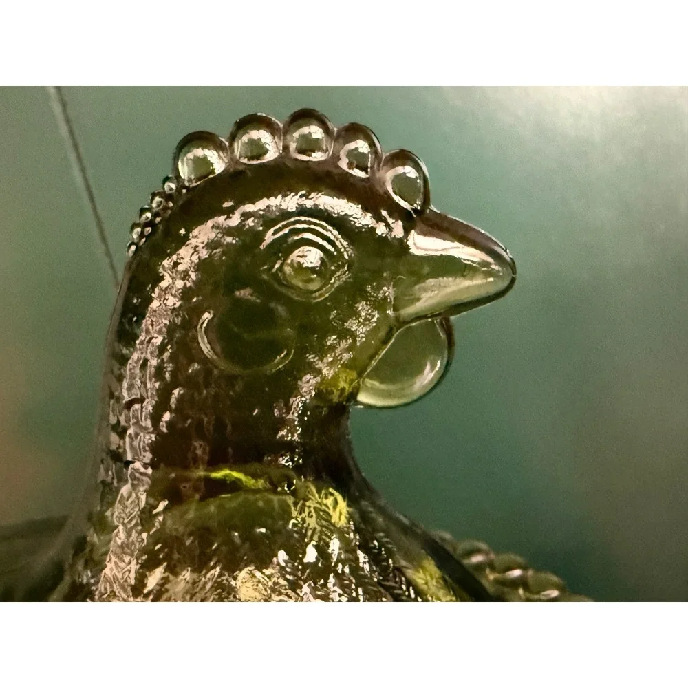 Indiana Glass Hen on Nest Covered Dish | Vintage Chicken Candy Dish |
